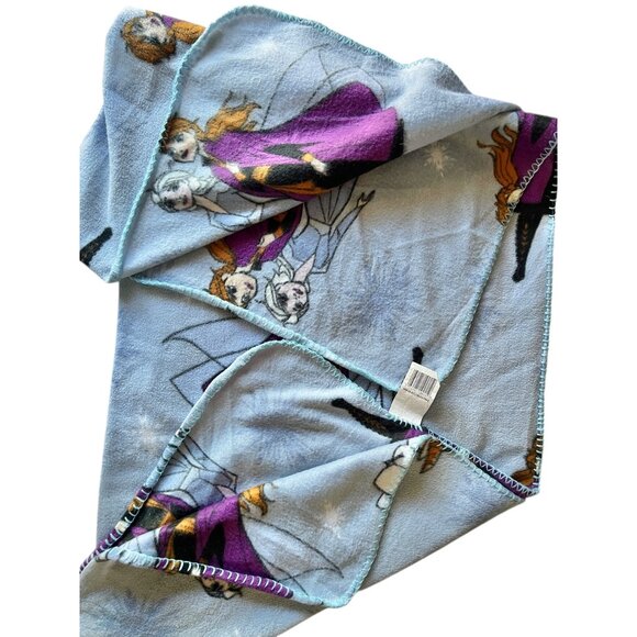 Disney Frozen II Childs Blanket 48" X 42" 100% Polyester Blue Anna Elsa & Olaf - Picture 9 of 10